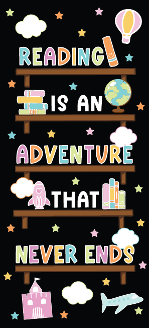 Reading Is An Adventure - Door Decor Kit or Bulletin Door