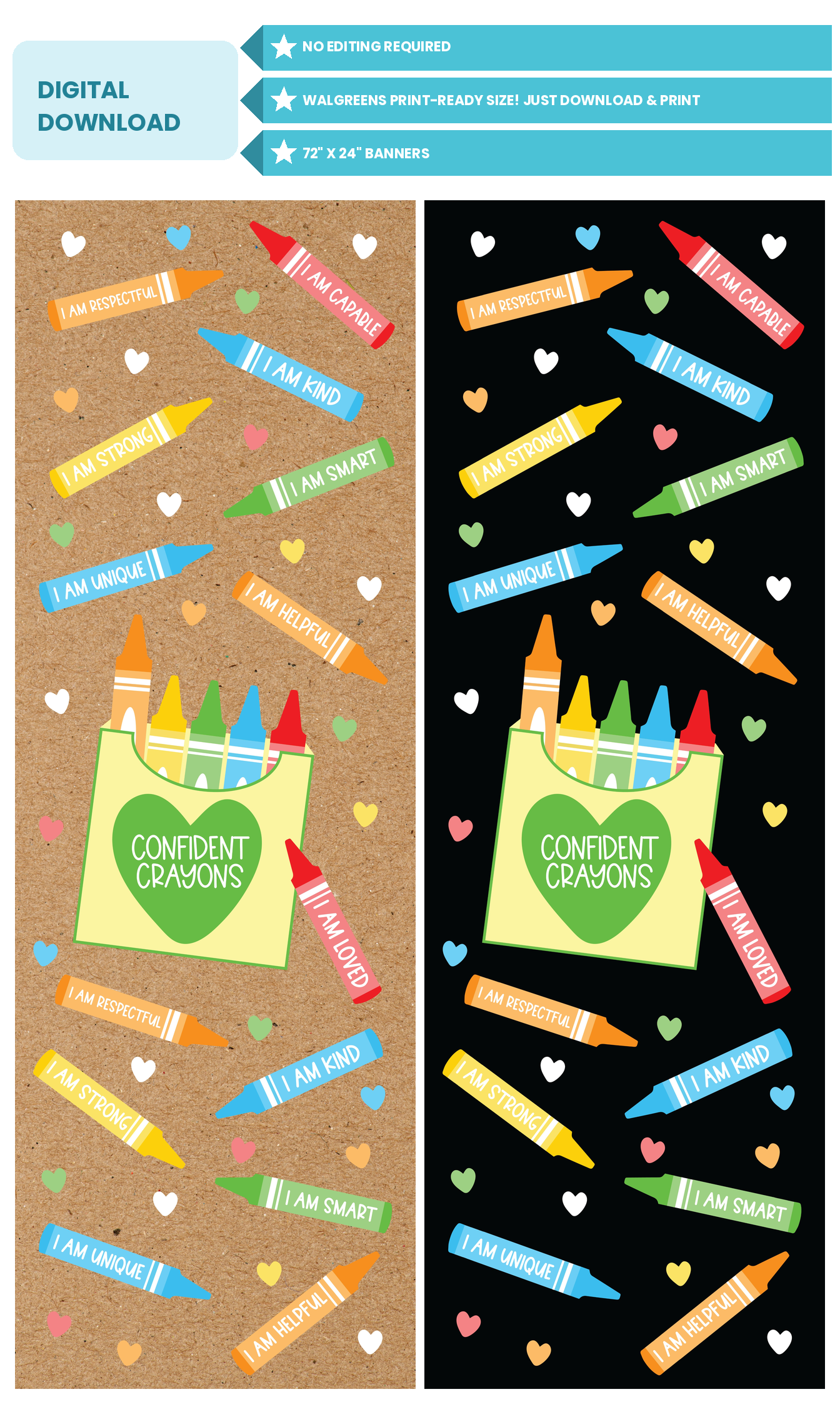 Confident Crayons - Walgreens Compatible