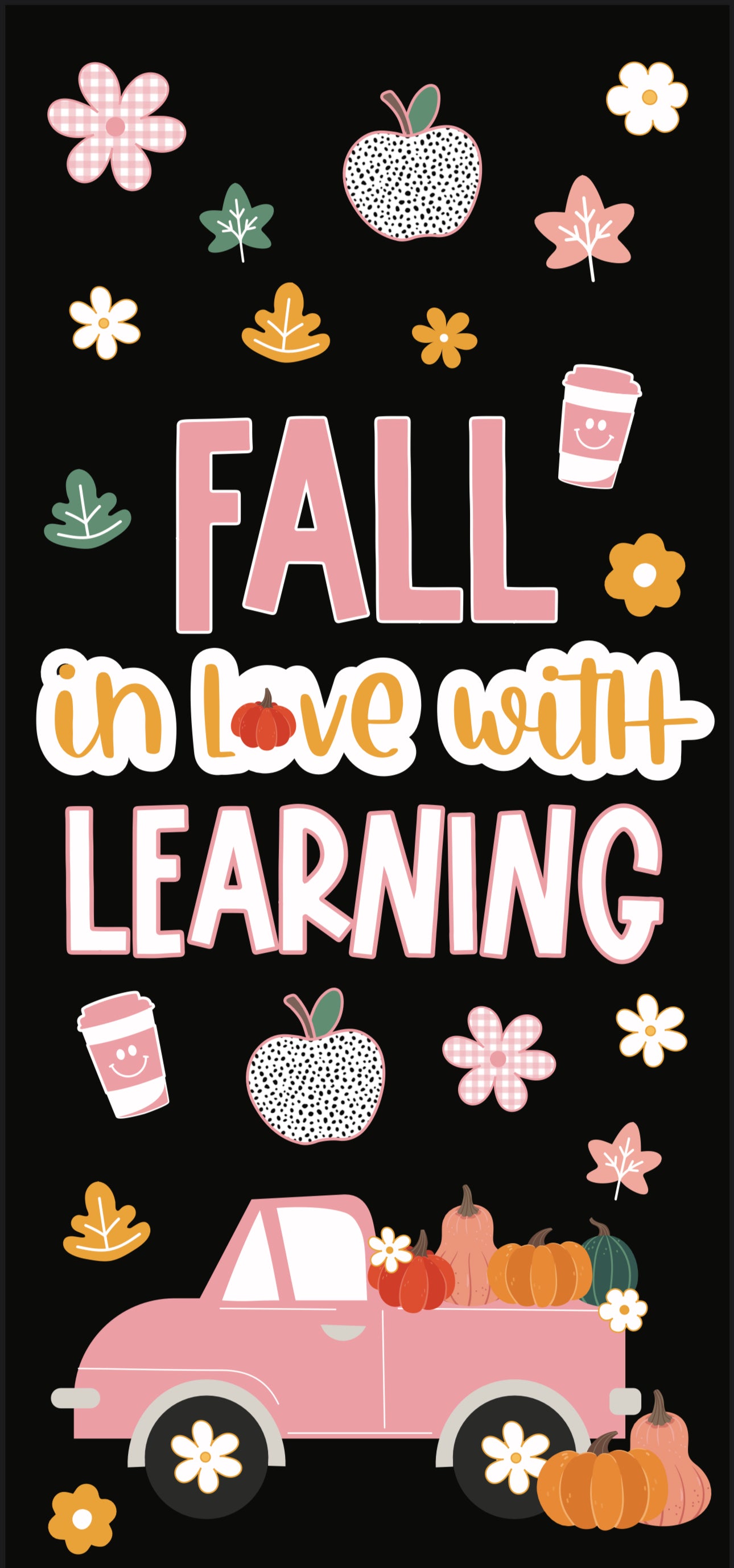 Fall In Love With Learning - Door Decor Kit or Bulletin Board